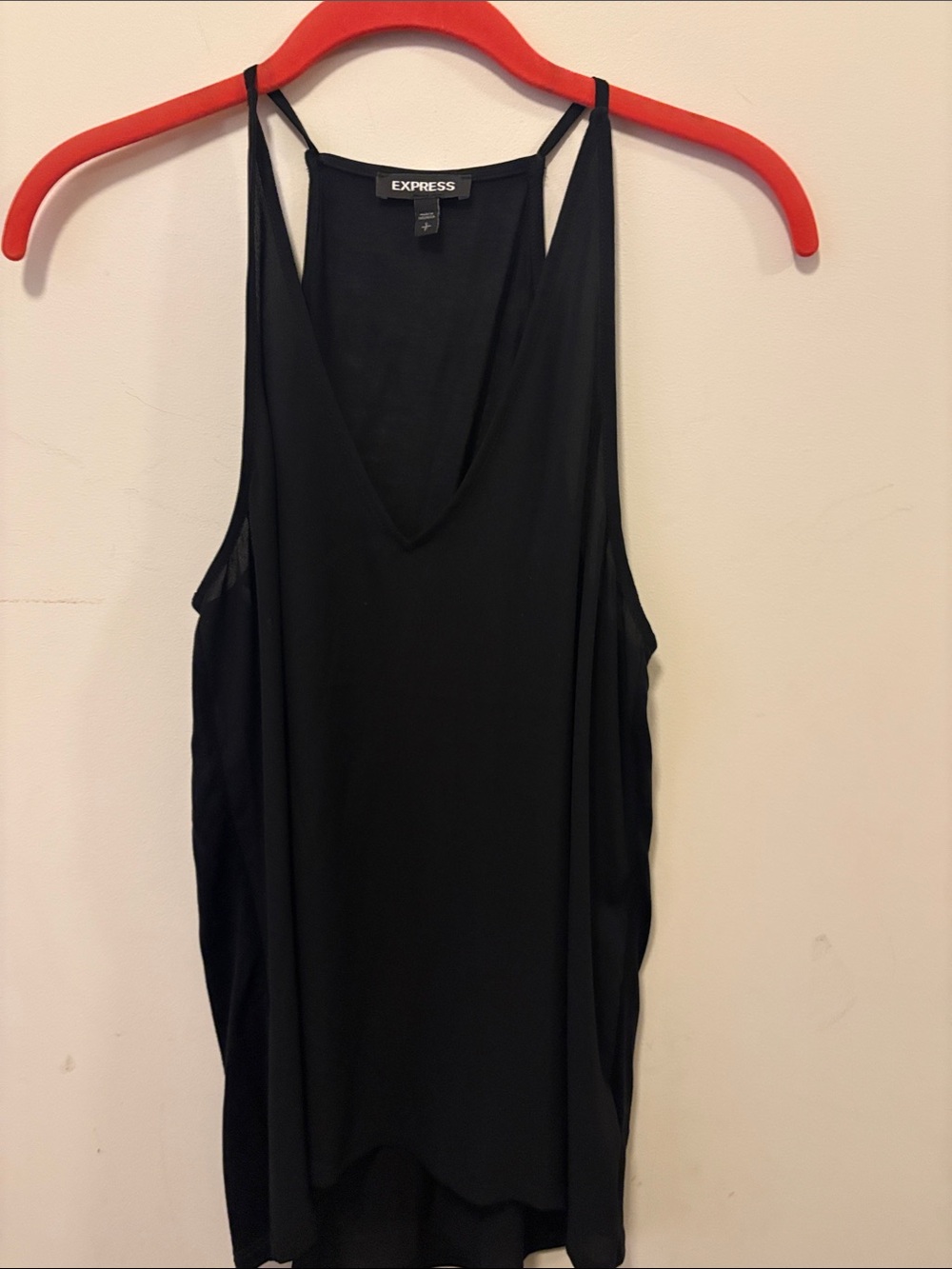 Express Black V-Neck Lightweight Camisole